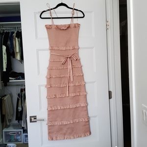 Bhldn V Chapman Lily Dress Rose Dust